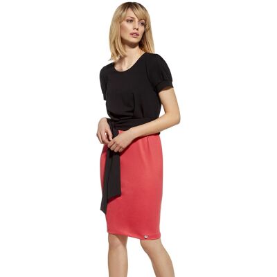 Dámske šaty 230048DR - Ennywear 40 černo-červená Dámske šaty 230048DR - Ennywear 40 černo-červená
