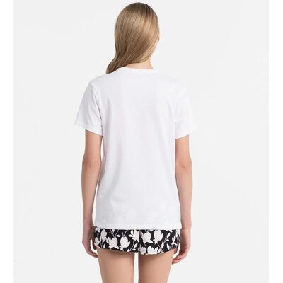 Dámske tričko QS6105E - 100 biela - Calvin Klein M bílá Dámske tričko QS6105E - 100 biela - Calvin Klein M bílá