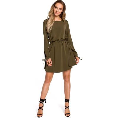 Dámske šaty M426 - Moe M-38 khaki Dámske šaty M426 - Moe M-38 khaki