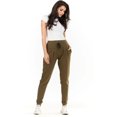 Dámske teplákové nohavice M151 - Infinite You S-36 khaki Dámske teplákové nohavice M151 - Infinite You S-36 khaki