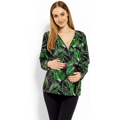 Dámska blúzka 1626 - Peekaboo XL zelená vzor Dámska blúzka 1626 - Peekaboo XL zelená vzor