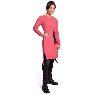 Dámske šaty B033 - BEwear M-38 jahodová Dámske šaty B033 - BEwear M-38 jahodová