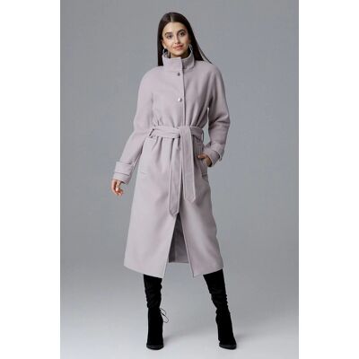 Dámsky plášť / kabát M624 - Figl 42 denim modrá Dámsky plášť / kabát M624 - Figl 42 denim modrá