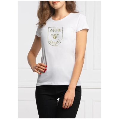 Giorgio Armani Dámske tričko s krátkym rukávom - 164340 2R255 00010 - biela - Emporio Armani S bílá Giorgio Armani Dámske tričko s krátkym rukávom - 164340 2R255 00010 - biela - Emporio Armani S bílá