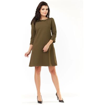 Dámske denné šaty model M153 - Infinite You L khaki Dámske denné šaty model M153 - Infinite You L khaki
