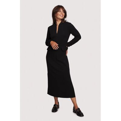 Dámske šaty B242 čierne - BeWear XXL Dámske šaty B242 čierne - BeWear XXL