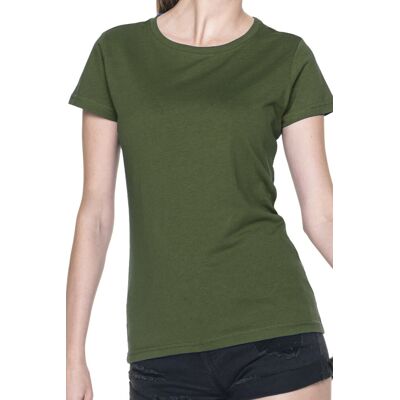 Dámské tričko khaki XL+ model 2596150 - PROMOSTARS Dámské tričko khaki XL+ model 2596150 - PROMOSTARS