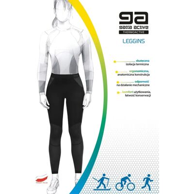 Dámske legíny Gatta 44016 Dablam Basic Thermoactive XS-XL černošedá XL Dámske legíny Gatta 44016 Dablam Basic Thermoactive XS-XL černošedá XL