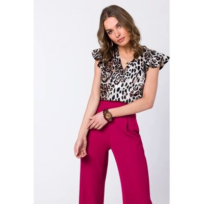 STYLOVE S344 Blúzka s nariasenými rukávmi - model 2 EU XXL STYLOVE S344 Blúzka s nariasenými rukávmi - model 2 EU XXL