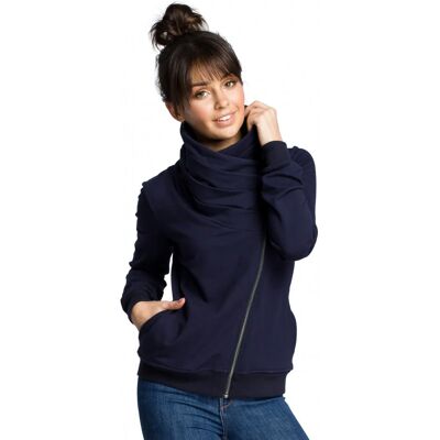 BeWear B071 Mikina s kapucňou na zips - tmavomodrá EU L BeWear B071 Mikina s kapucňou na zips - tmavomodrá EU L