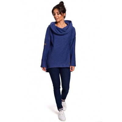 BeWear B131 Sveter s vysokým golierom - indigo EU M BeWear B131 Sveter s vysokým golierom - indigo EU M