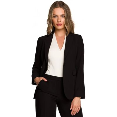 STYLOVE S310 Sako s jedným gombíkom - čierne EU S STYLOVE S310 Sako s jedným gombíkom - čierne EU S