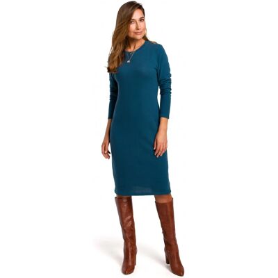 STYLOVE S178 Svetrové šaty s dlhými rukávmi - oceánsky modré EU M STYLOVE S178 Svetrové šaty s dlhými rukávmi - oceánsky modré EU M