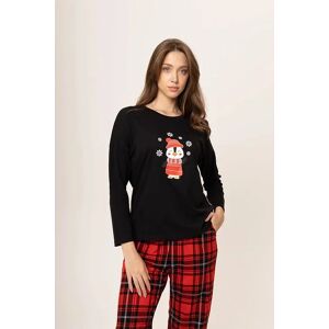 Dámske pyžamo 165/040 čierna s tučniakom - Karol 4XL Dámske pyžamo 165/040 čierna s tučniakom - Karol 4XL