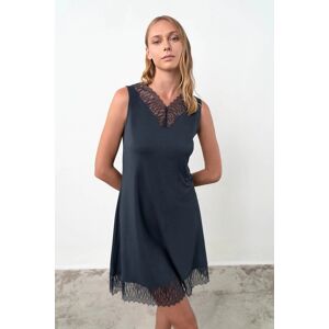 Dámska nočná košeľa Lutecia 18182 tmavo modrá - Vamp S Dámska nočná košeľa Lutecia 18182 tmavo modrá - Vamp S