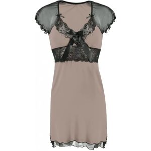 Dámska nočná košeľa Paulina Cappucino-Black - Dkaren S Dámska nočná košeľa Paulina Cappucino-Black - Dkaren S