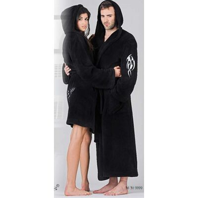 Dlhý župan Tribal 3630 9999 - Vestis S černá Dlhý župan Tribal 3630 9999 - Vestis S černá