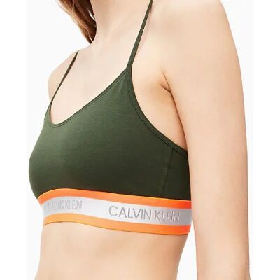 Podprsenka QF5459 - FDX Women Unlined Bralette - Calvin Klein S khaki Podprsenka QF5459 - FDX Women Unlined Bralette - Calvin Klein S khaki