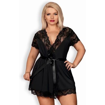 Elegantný župan 810 - PEI black XXL - Obsessive 2XL/3XL černá Elegantný župan 810 - PEI black XXL - Obsessive 2XL/3XL černá
