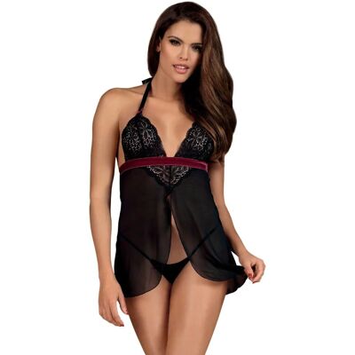 Jedinečná košieľka Rossita babydoll - Obsessive L/XL černá Jedinečná košieľka Rossita babydoll - Obsessive L/XL černá