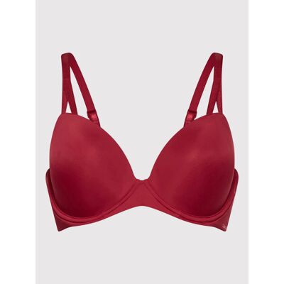 Dámska push up podprsenka - QF6016E - WJU - Červená - Calvin Klein 75D červená Dámska push up podprsenka - QF6016E - WJU - Červená - Calvin Klein 75D červená
