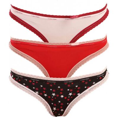 Dámske nohavičky 3pack QD3804E - W4Z - viacfarebná - Calvin Klein XL Mix barev Dámske nohavičky 3pack QD3804E - W4Z - viacfarebná - Calvin Klein XL Mix barev