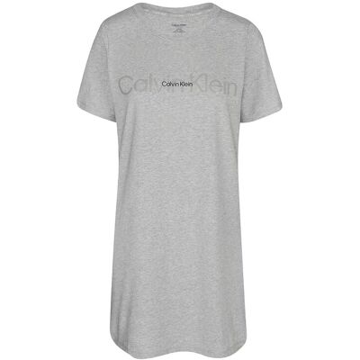 Dámska nočná košeľa QS6896E P7A šedá - Calvin Klein S šedá Dámska nočná košeľa QS6896E P7A šedá - Calvin Klein S šedá