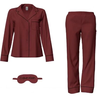 Dámske pyžamo QS6551E XKG bordová - Calvin Klein L bordó Dámske pyžamo QS6551E XKG bordová - Calvin Klein L bordó