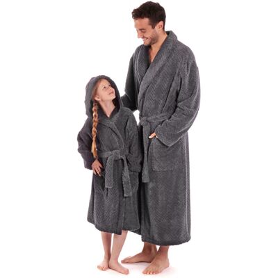 Župan unisex Athena 2116 Dark grey - Vestis M antracitová Župan unisex Athena 2116 Dark grey - Vestis M antracitová