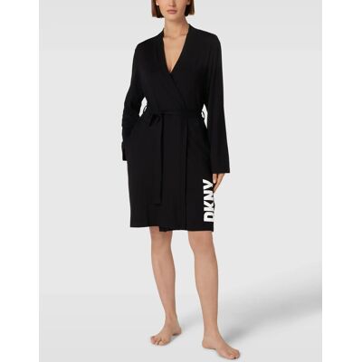 Krátky dámsky župan YI2122635 001 čierny - DKNY XS Krátky dámsky župan YI2122635 001 čierny - DKNY XS