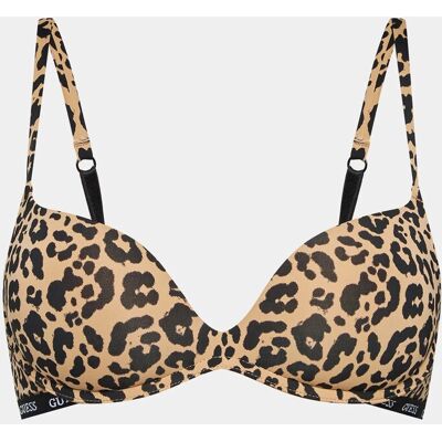 Dámska podprsenka O3YC01KBUT0 - P1CA vzor leopard - Guess 75B Dámska podprsenka O3YC01KBUT0 - P1CA vzor leopard - Guess 75B