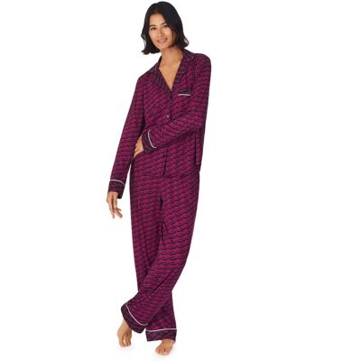 Dámske pyžamo YI2922684F 501 fialová vzor - DKNY M Dámske pyžamo YI2922684F 501 fialová vzor - DKNY M