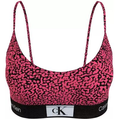 Dámska podprsenka 000QF7216E GNI tm. ružová so vzorom - Calvin Klein S Dámska podprsenka 000QF7216E GNI tm. ružová so vzorom - Calvin Klein S
