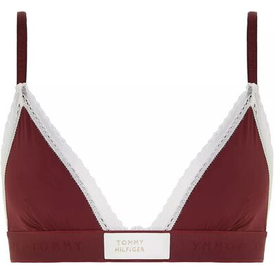 Dámska podprsenka UW0UW04750 VLP bordová - Tommy Hilfiger L Dámska podprsenka UW0UW04750 VLP bordová - Tommy Hilfiger L
