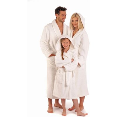 VÝPREDAJ - Unisex župan so šálovým golierom Athena 2116 0100 White - Vestis S VÝPREDAJ - Unisex župan so šálovým golierom Athena 2116 0100 White - Vestis S