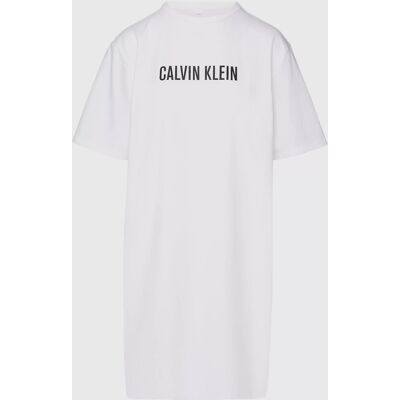 Dámska nočná košeľa QS7126E 100 biela - Calvin Klein L Dámska nočná košeľa QS7126E 100 biela - Calvin Klein L