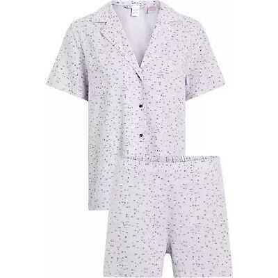 Dámske pyžamo WOVEN SHORT SET 000QS6967E LNU sv. fialová - Calvin Klein M Dámske pyžamo WOVEN SHORT SET 000QS6967E LNU sv. fialová - Calvin Klein M