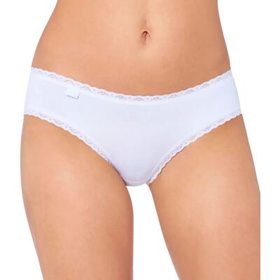 Triumph Nohavičky 24/7 Cotton Lace Hipster biele - Sloggi bílá (0003) 0036 Triumph Nohavičky 24/7 Cotton Lace Hipster biele - Sloggi bílá (0003) 0036
