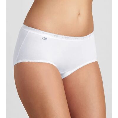 Triumph Nohavičky Sloggi Basic + Midi 2P černá (0004) 0038 Triumph Nohavičky Sloggi Basic + Midi 2P černá (0004) 0038