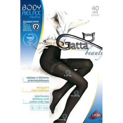 BODY RELAXMEDICA - Pančuchové nohavice 40 DEN - GATTA daino 5-XL BODY RELAXMEDICA - Pančuchové nohavice 40 DEN - GATTA daino 5-XL