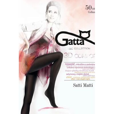 Dámske pančuchové nohavice SATT MATTI 50 DEN - GATTA nero 2-S Dámske pančuchové nohavice SATT MATTI 50 DEN - GATTA nero 2-S