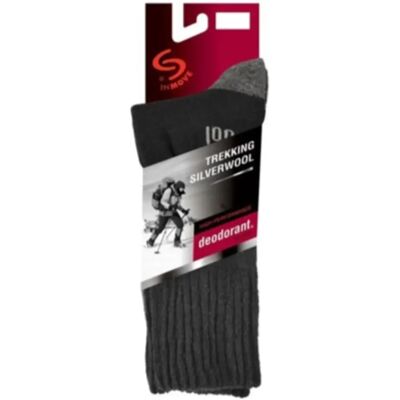 JJW INMOVE Ponožky TREKKING SILVERWOOL černá 44-46 JJW INMOVE Ponožky TREKKING SILVERWOOL černá 44-46