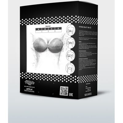 GATTA BODYWEAR Samodržiaca dámska podprsenka INVISIBLE BEAUTY BRA 02 černá D GATTA BODYWEAR Samodržiaca dámska podprsenka INVISIBLE BEAUTY BRA 02 černá D