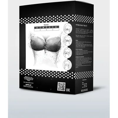 GATTA BODYWEAR Samodržiaca dámska podprsenka INVISIBLE BEAUTY BRA 01 černá D GATTA BODYWEAR Samodržiaca dámska podprsenka INVISIBLE BEAUTY BRA 01 černá D