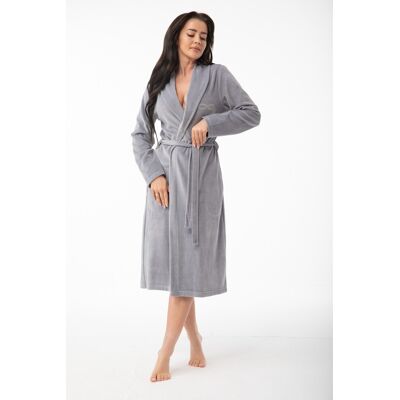 Dorota Dámsky župan FR-291 šedá 2XL Dorota Dámsky župan FR-291 šedá 2XL