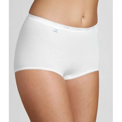 Dámske nohavičky Basic + Maxi bielej - Sloggi WHITE 52 Dámske nohavičky Basic + Maxi bielej - Sloggi WHITE 52