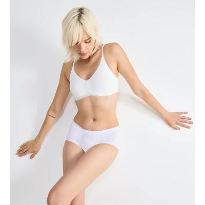 SLOGGI 24/7 COTTON LACE - Midi nohavičky (3 ks) pre každodenné pohodlie Sloggi WHITE 38 SLOGGI 24/7 COTTON LACE - Midi nohavičky (3 ks) pre každodenné pohodlie Sloggi WHITE 38