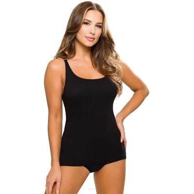 Čierna dámska košieľka Emili Mania 2XL-3XL Černá XXL Čierna dámska košieľka Emili Mania 2XL-3XL Černá XXL