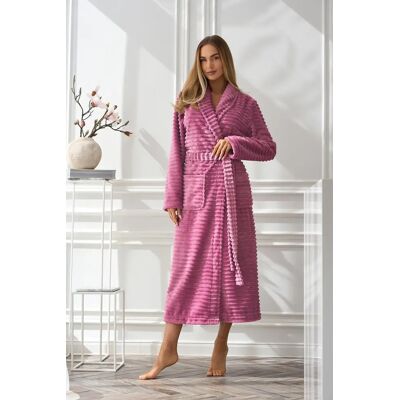 L&L; 2415 Ritta dlhý dámsky župan M-2XL Cherry XXL-172/110/118 L&L; 2415 Ritta dlhý dámsky župan M-2XL Cherry XXL-172/110/118