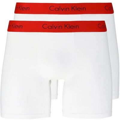 Pánske boxerky NB1464A-RGQ - Calvin Klein S bílá-červená Pánske boxerky NB1464A-RGQ - Calvin Klein S bílá-červená